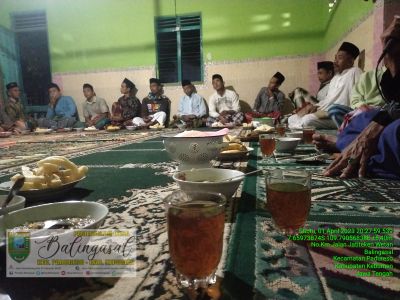 Tarhim Ramadhan Pemdes BPD dan Banser di Musholla Nurul Iman Dusun Bleber 