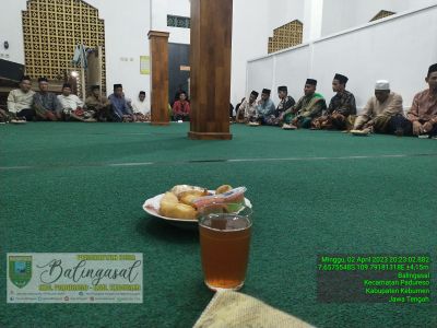 Tarhim Ramadhan Pemdes BPD dan Banser di Musholla Tarbiyatul Athfal Jatiteken Wetan